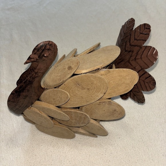 Haymarket Square Pieced Metal & Wood Decorative Turkey‎ - Picture 1 of 11